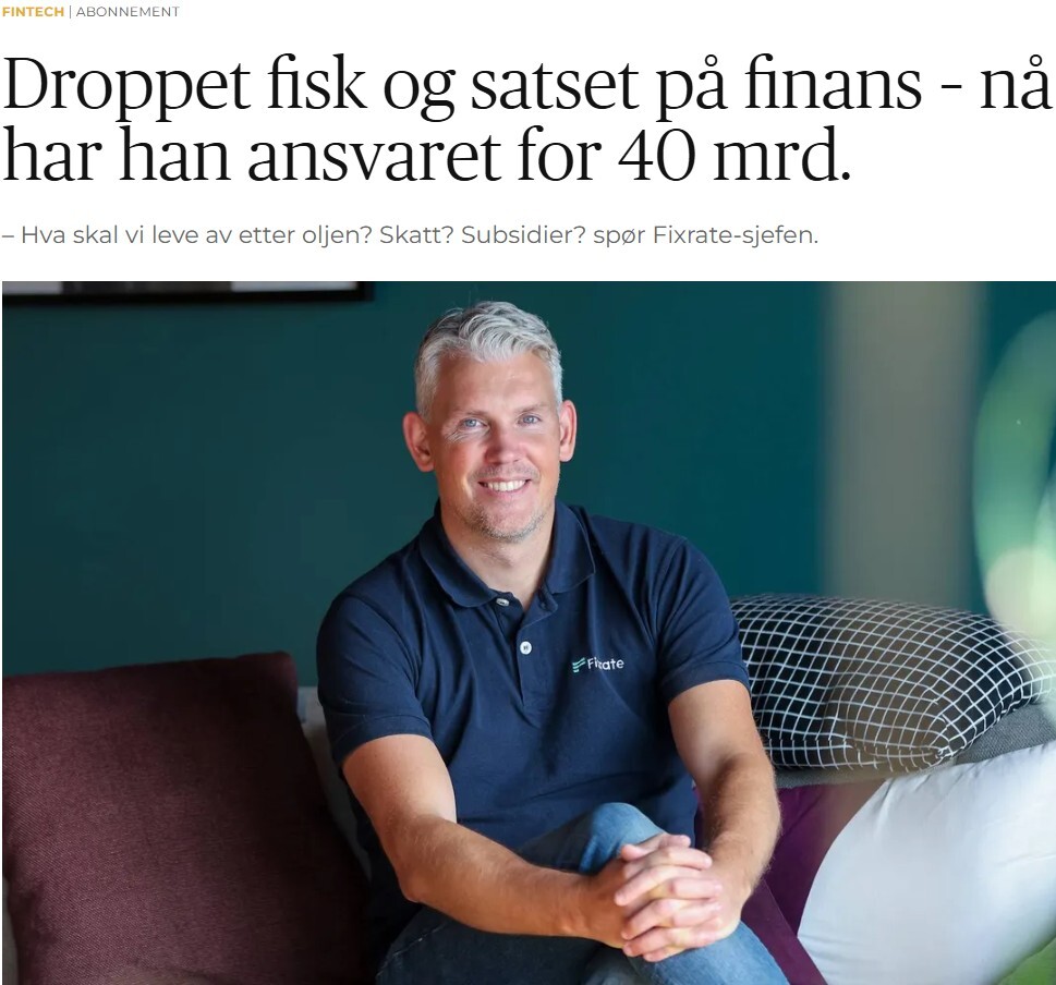 Droppet fisk og satset på finans – nå har han ansvaret for 40 mrd.