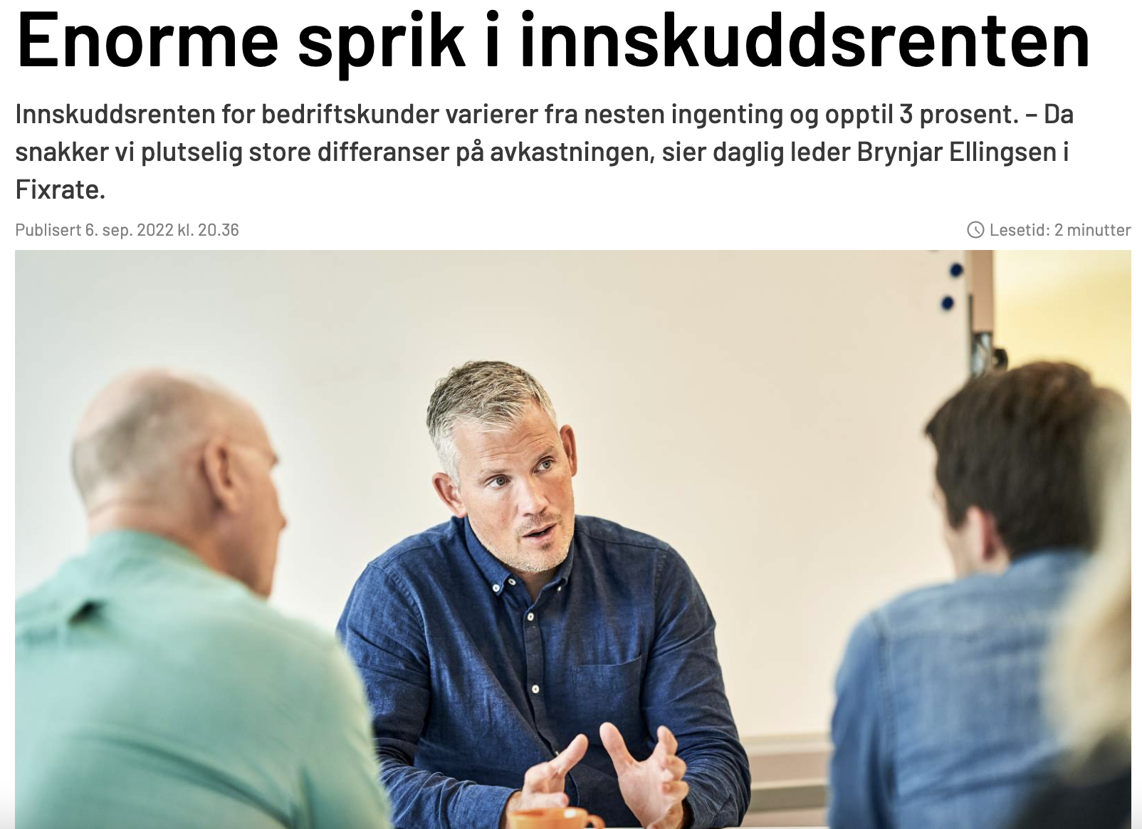 Finansavisen: Enorme sprik i innskuddsrenten