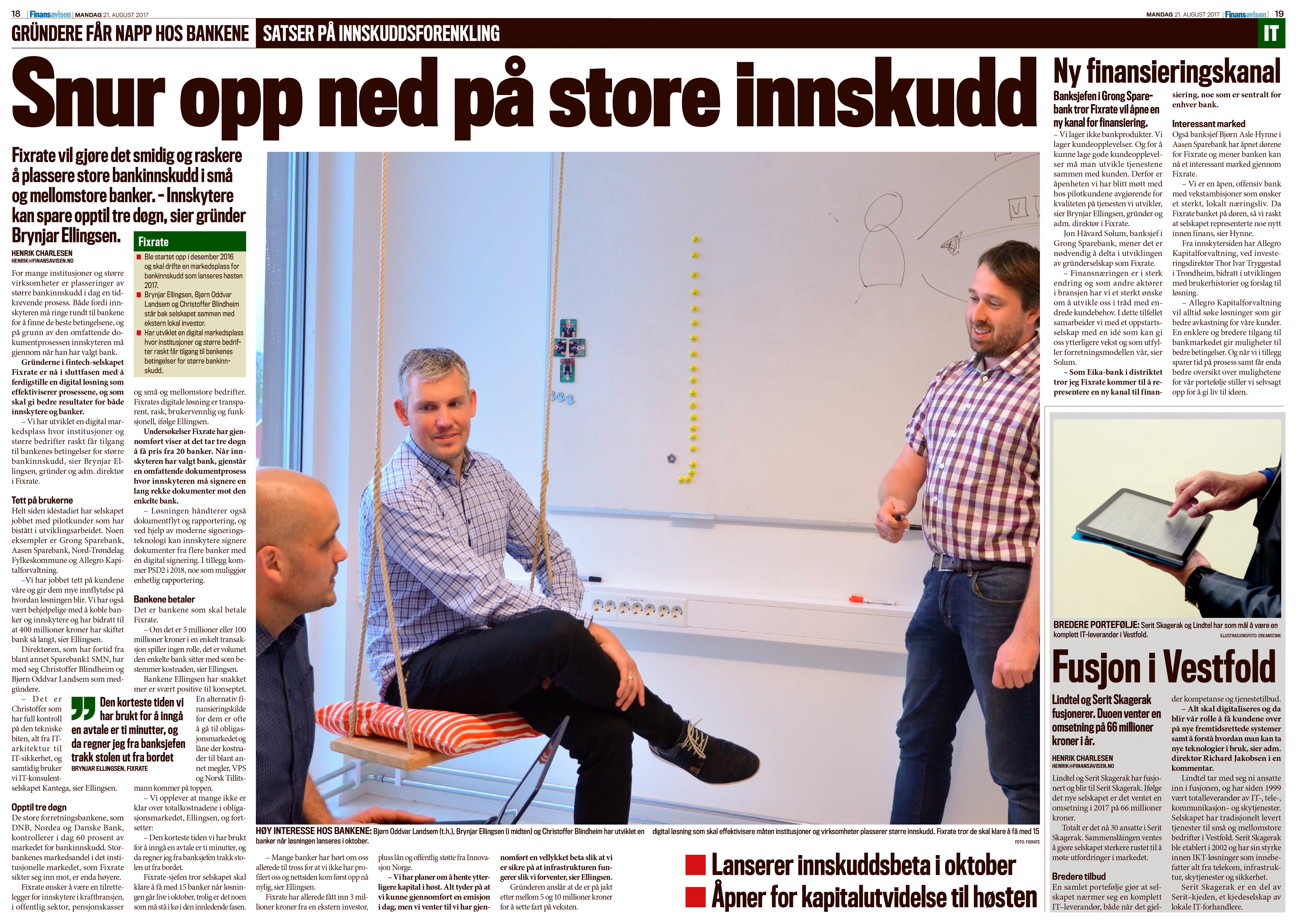 Finansavisen 21.08.2017: 