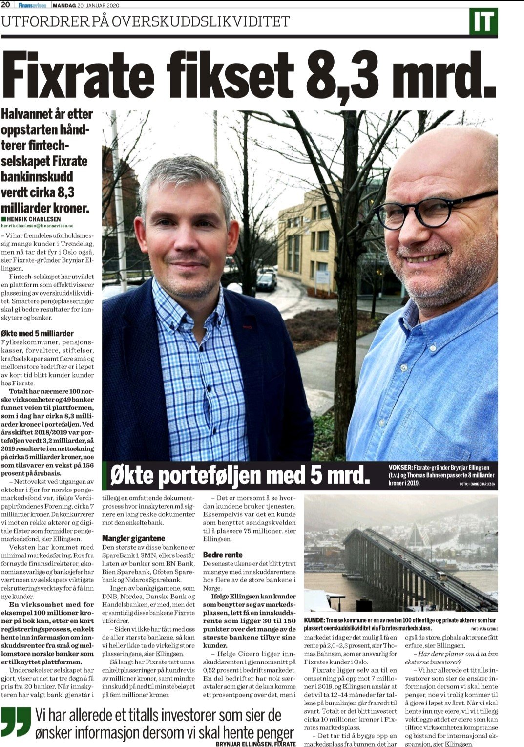 Finansavisen 20.01.2020