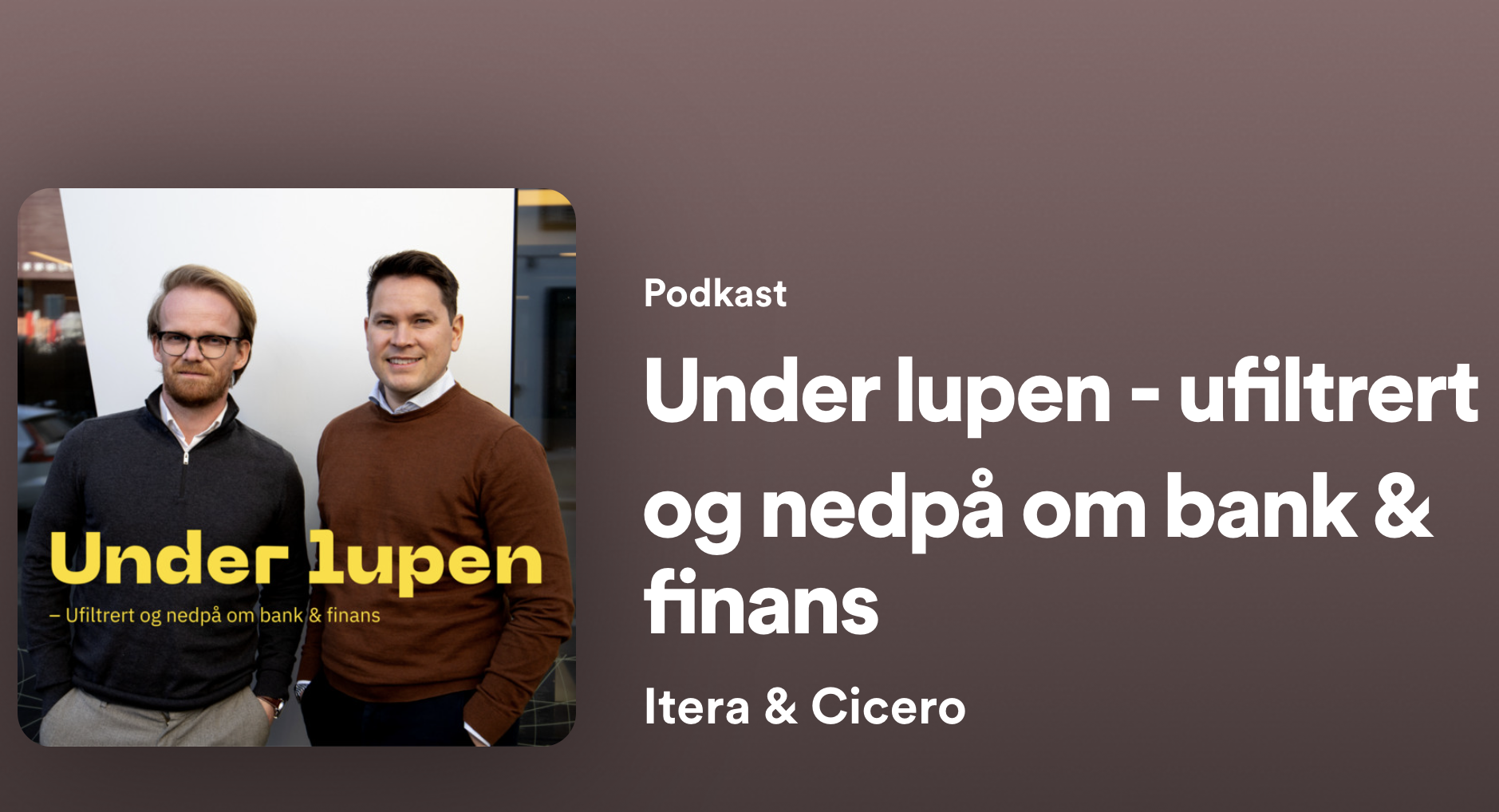 Fixrate i nyeste episode av podcasten Under lupen